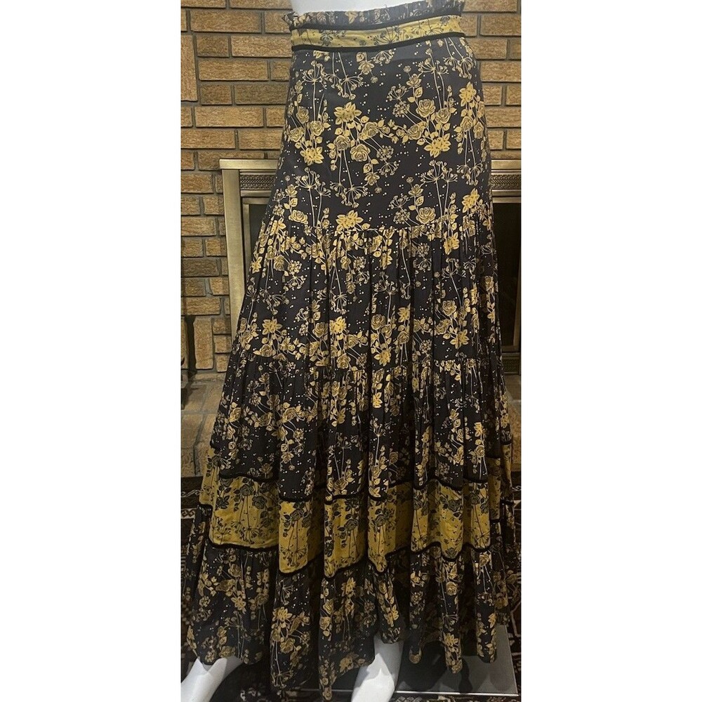 Caroline K Floral Maxi Skirt Size Small